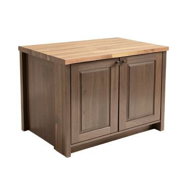 Elenis Ottawa Kitchen Island With Butcher Block Top