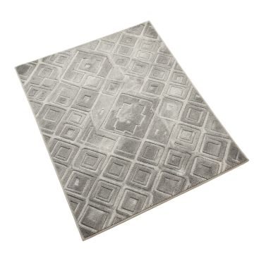 Runner Agoritsa Geometric Gray Area Rug