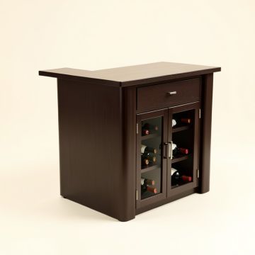Ghia Drinks Home Bar With Wine Storage (synthetic illustration; no displayed measurements)