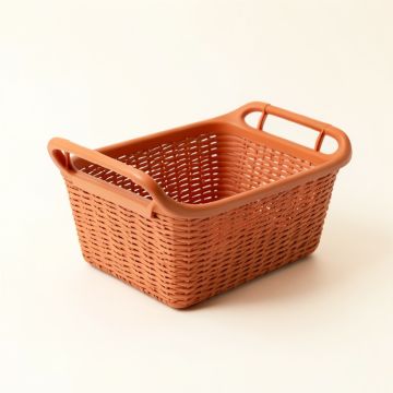 Hazel Crest Empty Storage Basket - Terracotta (synthetic illustration; no displayed measurements)