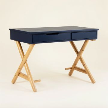 Olive Bridge Writing Desk - Navy (synthetic illustration; no displayed measurements)