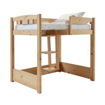 Shyann Staircase Twin Over Full Bunk Bed With Shelves