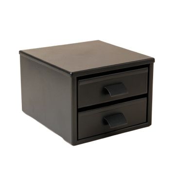 River Bend Small-Parts Storage Drawer Cabinet - Black