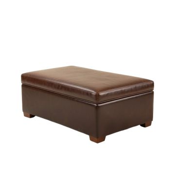 Bridget Genuine Leather Upholstered Bench