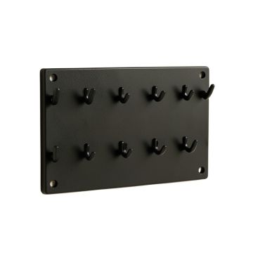 Slate Bend Empty Wall-Mounted Tool Organizer Panel - Black