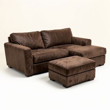 Cordell 84 '' Wide Reversible Sleeper Sofa & Chaise With Ottoman (synthetic illustration; no displayed measurements)