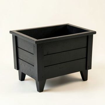 Willow Crest Empty Raised Planter - Black (synthetic illustration; no displayed measurements)