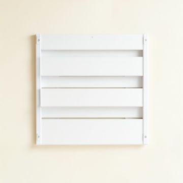 Maple Branch Empty Wall-Mounted Tool Organizer Panel - White (synthetic illustration; no displayed measurements)