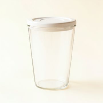 Lake Crest Storage Canister With Lid - White (synthetic illustration; no displayed measurements)