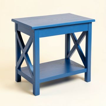 Clay Crest Side Table - Blue (synthetic illustration; no displayed measurements)