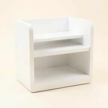 Alder Branch Empty Mug-Storage Cabinet Insert - White (synthetic illustration; no displayed measurements)