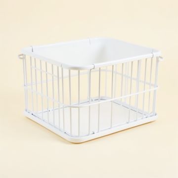 Cove Field Empty Furniture-Style Pet Crate - White (synthetic illustration; no displayed measurements)