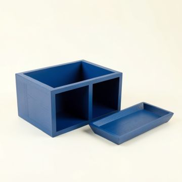 Elm Bluff Empty Coffee-Station Organizer - Blue (synthetic illustration; no displayed measurements)