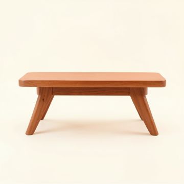 River Bridge Indoor Bench - Terracotta (synthetic illustration; no displayed measurements)