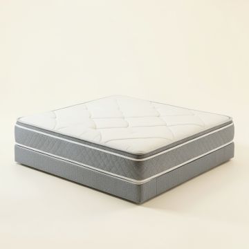 Beautyrest Platinum 15 '' Plush Pillow Top Hybrid Mattress And Box Spring Set (synthetic illustration; no displayed measurements)
