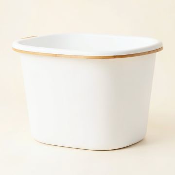Ash Crossing Laundry Hamper - White (synthetic illustration; no displayed measurements)