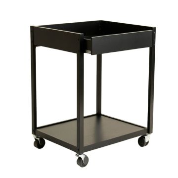 Aspen Branch Empty Rolling Workshop Cart - Black (synthetic illustration; no displayed measurements)