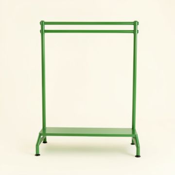 Dune Arc Empty Garment Rack (synthetic illustration; no displayed measurements)