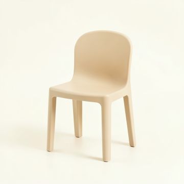 Shore Arc Small Chair - Beige (synthetic illustration; no displayed measurements)