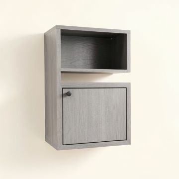 Vale Arc Wall-Mounted Entry Cabinet - Gray (synthetic illustration; no displayed measurements)
