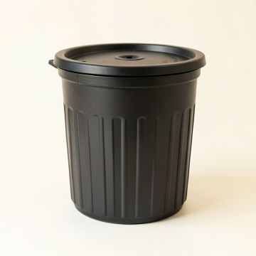 Glen Bend Closed Garden Compost Bin - Black (synthetic illustration; no displayed measurements)