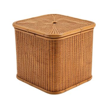 Rect Folding Bamboo Laundry Hamper