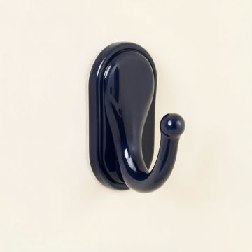 Laurel Crest Wall-Mounted Robe Hook - Navy (synthetic illustration; no displayed measurements)