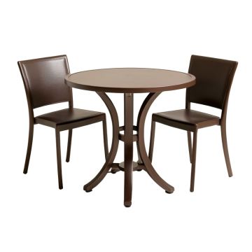 Roscoe 3 Piece Bronze Cast Aluminum Outdoor Bistro Set
