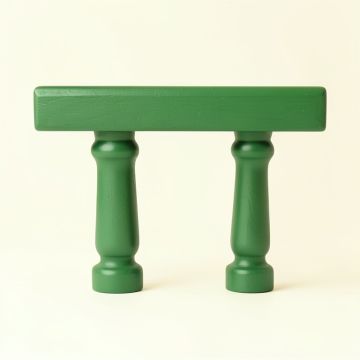 Field Bend Cabinet Handle Without Packaging - Green (synthetic illustration; no displayed measurements)