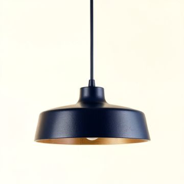 Glen Dale Pendant Light Suspended From One Plain Cable - Navy (synthetic illustration; no displayed measurements)