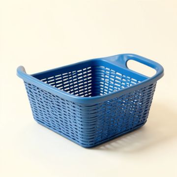 Juniper Branch Empty Storage Basket - Blue (synthetic illustration; no displayed measurements)