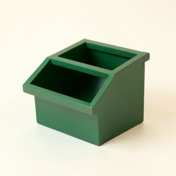 Hazel Bluff Low Toy Storage Unit - Green (synthetic illustration; no displayed measurements)
