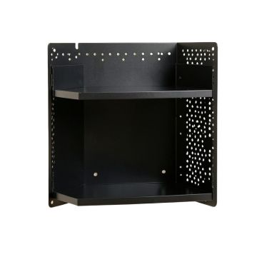 Pine Bend Empty Wall-Mounted Tool Organizer Panel - Black