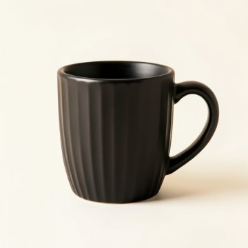 Cove Bluff Ceramic Mug - Black (synthetic illustration; no displayed measurements)