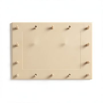 Dawn Brook Empty Wall-Mounted Tool Organizer Panel - Beige (synthetic illustration; no displayed measurements)