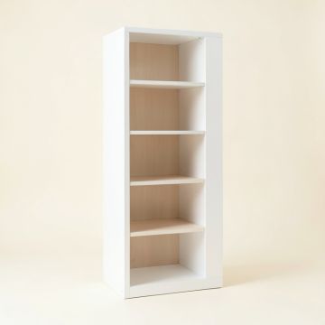 Spruce Crossing Narrow Cubby Tower - White (synthetic illustration; no displayed measurements)