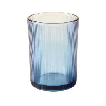 Hill Crest Empty Candle Holder - Blue