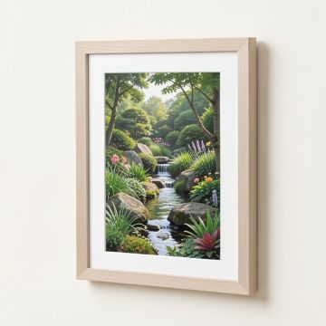 Rock Garden Gel Coat - 2 Piece Picture Frame Set Print Set On Canvas (synthetic illustration; no displayed measurements)