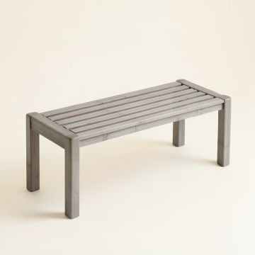 Meadow Crest Indoor Bench - Gray (synthetic illustration; no displayed measurements)