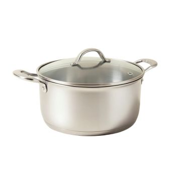 Ozeri Stainless Steel All-In-One Apeo & Pfoa-Free 5.3 Qt Non-Stick Sauce Pan With Lid