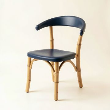 Reed Bend Small Chair - Navy (synthetic illustration; no displayed measurements)