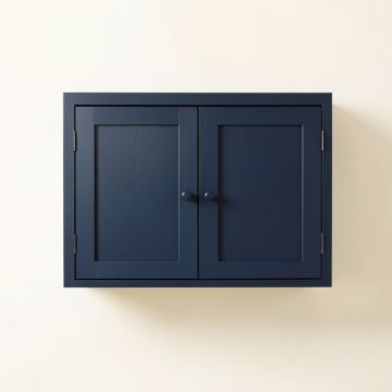Birch Bluff Wall-Mounted Entry Cabinet - Navy (synthetic illustration; no displayed measurements)