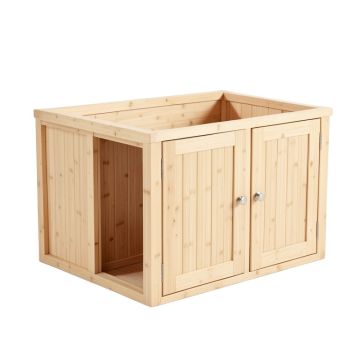 Linden Falls Empty Furniture-Style Litter Enclosure - Beige