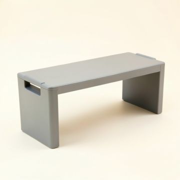 Juniper Branch Narrow Outdoor Storage Bench - Gray (synthetic illustration; no displayed measurements)