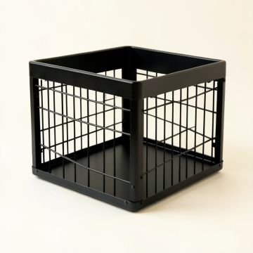 Birch Bridge Empty Furniture-Style Pet Crate - Black (synthetic illustration; no displayed measurements)