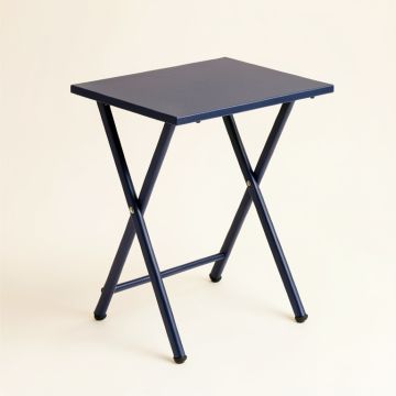 River Bend Compact Balcony Table - Navy (synthetic illustration; no displayed measurements)