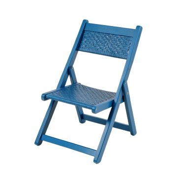 Alder Bridge Folding Outdoor Chair - Blue