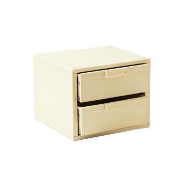 Dawn Crest Small-Parts Storage Drawer Cabinet - Ivory