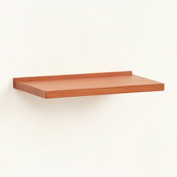 Fern Crest Wall-Mounted Shelf - Terracotta (synthetic illustration; no displayed measurements)