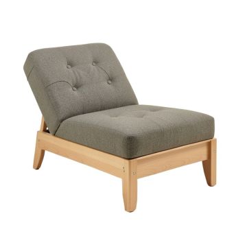 Tufted Armless Chaise Lounge